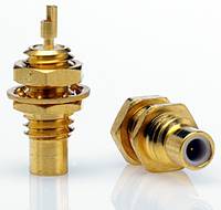 SMC Panel Mount Solder Jack - 50 ohm ~ Front Mounting