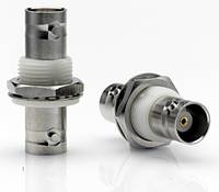 BNC Insulated Bulkhead Jack to Jack Adaptor - 75 ohm